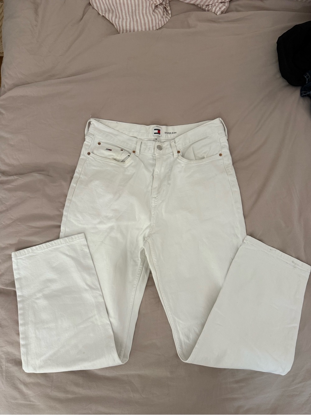Tommy Hilfiger Men’s White Straight Jeans